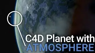 C4D Planet with Atmosphere - 3D