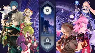 Spiral Abyss 4.1 floor 12 Alhaitham Hyperbloom & Inazuma Electrocharge