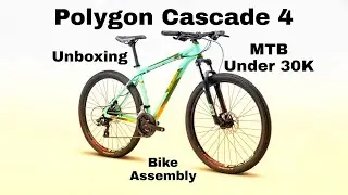Polygon Cascade 4 | Bike Assembly Timelapse | MTB bicycle under 30000 | Bicycle Unboxing