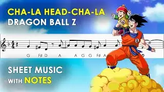 Cha-La Head-Cha-La - Dragon Ball Z | Sheet Music with Easy Notes for Recorder, Violin Tutorial