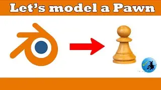 How to model a Chess Pawn using Blender easy method | Rover