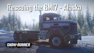 SnowRunner - Rescuing the Royal BM17 from North Port Alaska with the Pacific P12