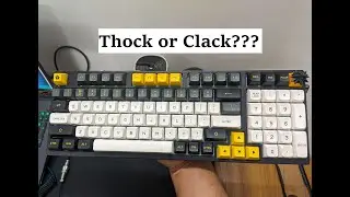 Akko 3098B Keyboard + Gateron Cap V2 Milky Yellow Switches || Stock Sound Test  || Thocky or Clacky?