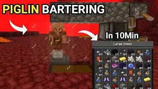 Minecraft EASY Infinite PIGLIN BARTERING in Bedrock 1.21 (MCPE/PS4/Xbox/Nintendo Switch/Windows10)