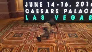 Che' turns up for the EDM Biz pitch in Las Vegas