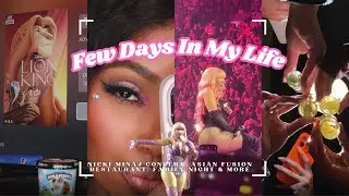 Vlog: Nicki Minaj Concert, Asian Fusion Restaurant, Family Night & more