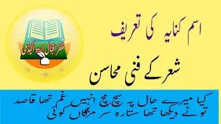 @Kanaya کنایہ| kanaya ki aqsamکنایہ کی اقسام| urdu grammer|کیا میرے حال پر انہیں غم تھا قاصد