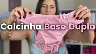 COMO FAZER CALCINHA BASE DUPLA? (passando viés elástico na doméstica)