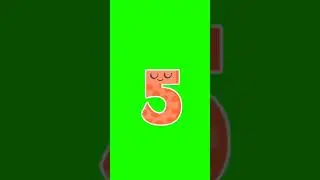Count numbers from 1-10 Funny 3d effect text with sound #13 #shorts #short #animation #greenscreen