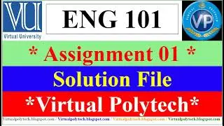 ENG101 Solution Assignment 1 fall2021 -- eng101 Assignment no 1 fall2021