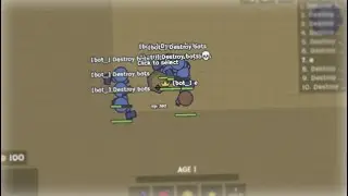 DESTROYING BOTS || Moomoo.io mini mod-hack || Review
