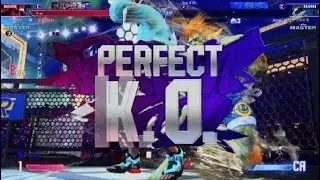 Sf6 Rashid vs Blanka perfect game casual match