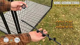 Heavy Duty Dog Kennel Ground Anchors | How to Secure Dog Kennel to Ground