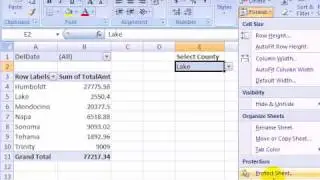 Block Excel Pivot Table on Protected Sheet