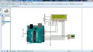Proteus simulation LCD, DHT11 and Arduino