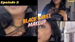 BLACK SAREE MAKEUP SODHAPAL 😂