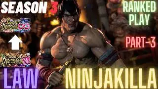 Tekken 8 | NinjaKilla (Law) God 7 To God 8 Part-3 Ranked Play