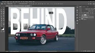How to place text behind an object in photoshop | Place Text Behind An Object photoshop tutorial