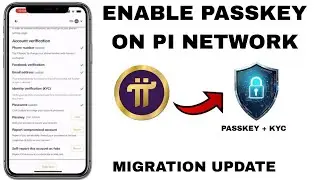 How to Enable Passkey in Pi Network App 🔐 | Protect Your Pi Tokens | Pi Network Passkey
