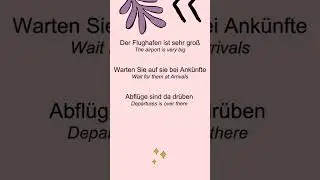 Daily German Lesson - At the airport Part 1 