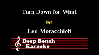 Leo Moracchioli - Turn Down for What (Lil Jon metal cover) (Custom Karaoke Version)