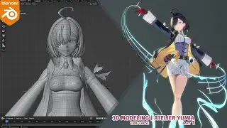 3D Modeling Time-lapse | Atelier Yumia | Blender 4x | Part 1