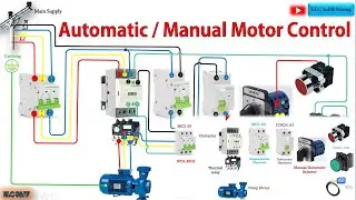 Manual motor Starter Automatic Shutdown with float switch