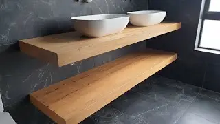 Rimu Veneered floating vanity