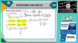 İNTEGRAL- BELİRSİZ İNTEGRAL ALMA KURALLARI (Sayfa 16)