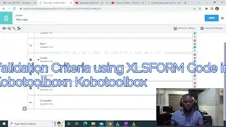 Using XLSFORM Code for Validation Criteria in Kobotoolbox