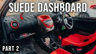 DIY Suede Wrapping My Car Dash: Amazing Transformation! EP. 2