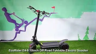 EcoRider E4-9 Dual Motor Electric Scooter 10inch High Power Kick Scooter