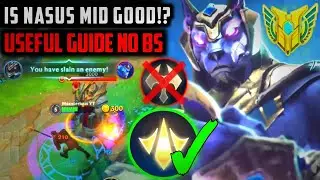 Wild Rift | Why NASUS MID is Better!! | NASUS GUIDE, TIPS & TRICKS (Full Commentary No BS Guide)