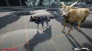 The Wintering - Animals AI WIP 03 Winter survival game on Unreal Engine 4