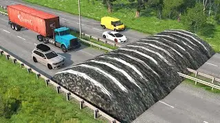 Cars vs Monster Speed Bumps - BeamNG Drive - 🔥 ULTIMATE Edition Compilation