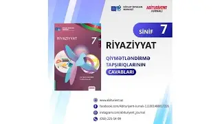 DİM riyaziyyat 7-ci sinif testinin cavabları 2021 Vüsət Əzizov