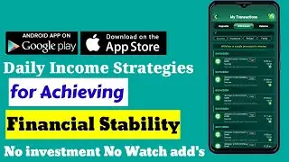 Daily Income Strategies for Achieving Financial Stability|100% Withdrawal prof || Without investment