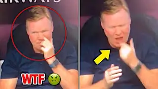 Ronald Koeman Licking the Mucus off his Nose