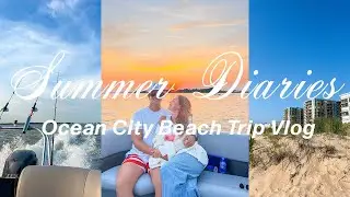 Beach Trip to Ocean City Vlog | Summer Diaries | beach vacation, food recs, sunsets, mid july nights