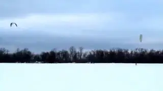Кайт покатушки на поле Mирный-1.  05. 12. 2015 г.
