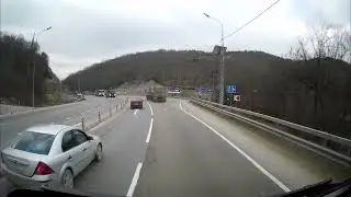 дорога на Новороссийск. Макс вертиго и в дождь и в снег