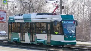 Поездка на трамвае 71-623-04 (2021 г.в) (борт 0024) маршрут 3 Г. Челябинск