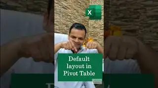 Default layout in pivot table 
