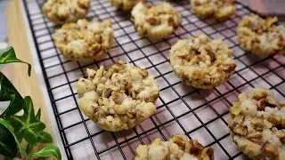Easy Walnut Crumble Cookies | Only 4 INGREDIENTS!