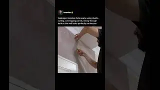 How Wallpaper Installers Make Seams Completely Disappear 🛠️ 