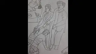 Aditya   with  drawing  guru Purnima 🙏🙏🙏🙏