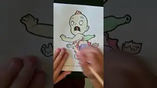Dead Baby Gore and Death Cartoon Adult Colouring Book