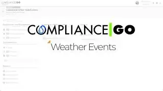 Rain Events, Pre and Post Weather Notifications | ComplianceGO