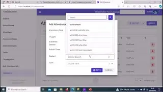 Lesson 23:Implementing Attendance CRUD Pages