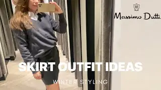 Styling SKIRT for winter| Massimo Dutty Try On|